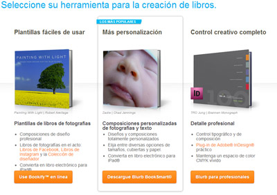 Plantillas y programas de Blurb