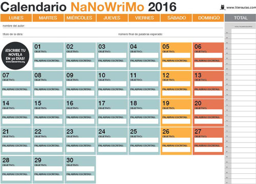 calendario-Literautas-NaNoWriMo-2016