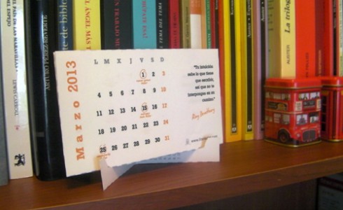 Calendario para escritores