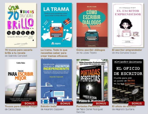 pack de libros de escritura